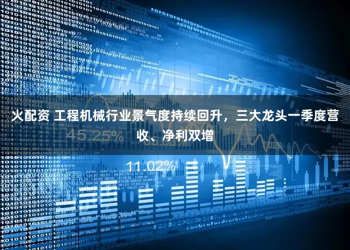 火配资 工程机械行业景气度持续回升，三大龙头一季度营收、净利双增
